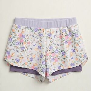 Maaji Lavender Floral Athletic Shorts